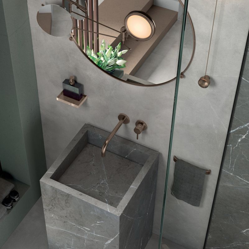 Luce Acciaio Concrete Look Porcelain Tile