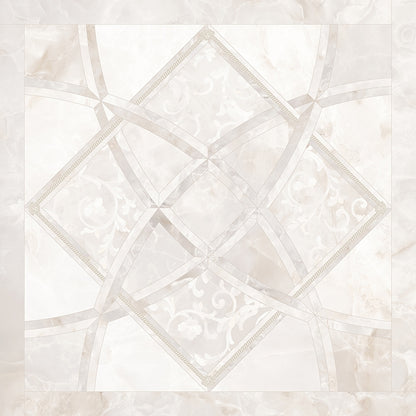 Versace Emote Onice Bianco/Intarsio Stone Look Porcelain Tile