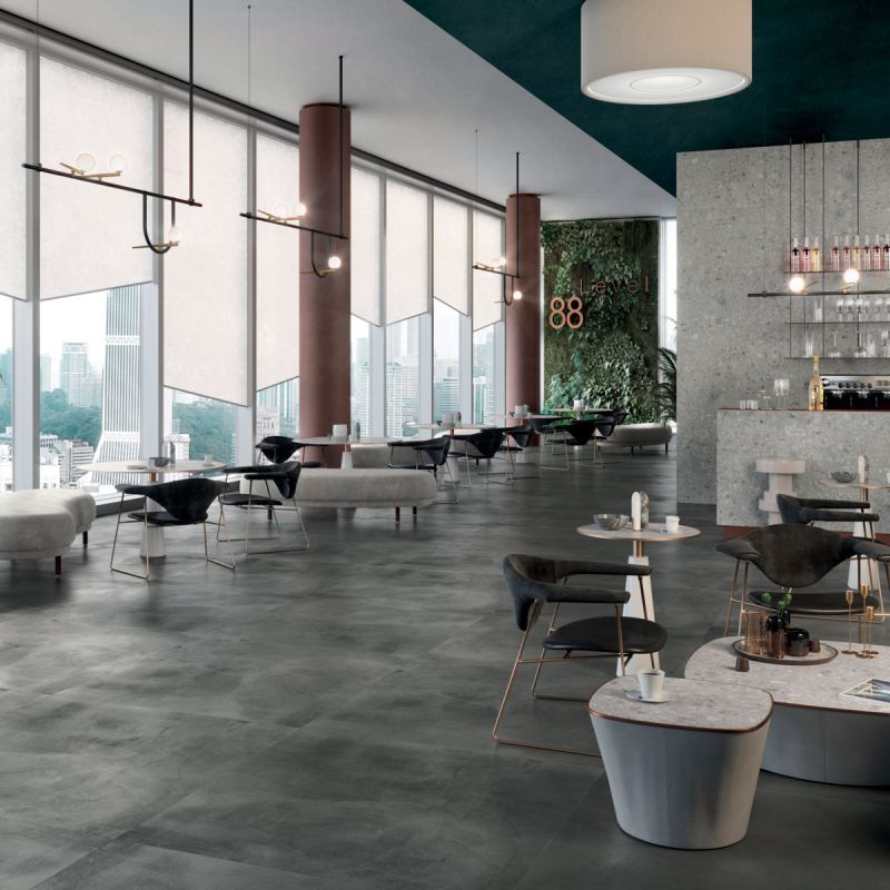 Luce Piombo Concrete Look Porcelain Tile