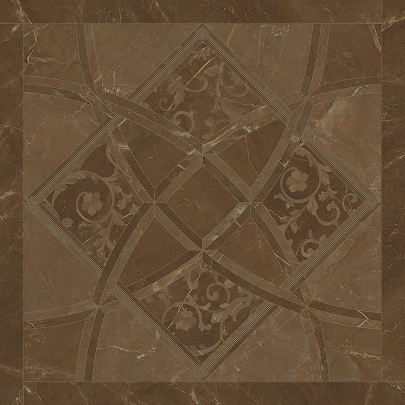 Versace Emote Pulpis Marrone Stone Look Porcelain Tile