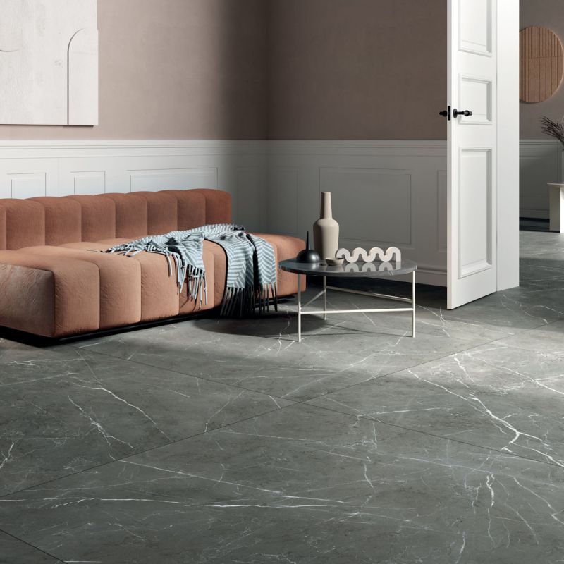 Nobile Grey Grafite Marble Look Porcelain Tile