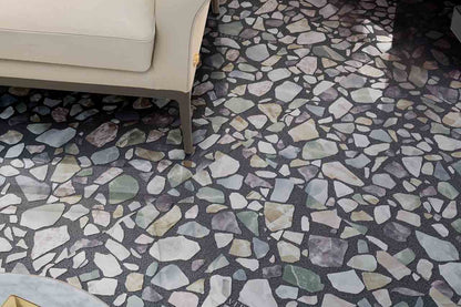 Versace GemStones Dark Shards Stone Look Porcelain Tile