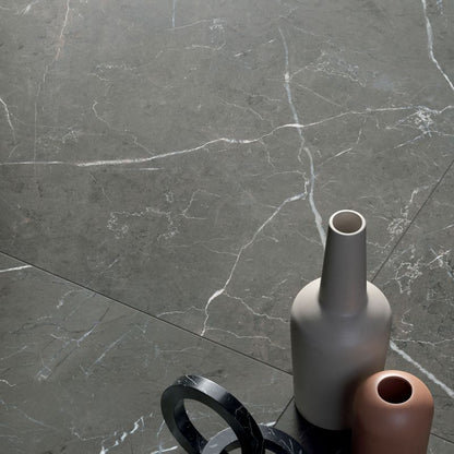 Nobile Grey Grafite Marble Look Porcelain Tile