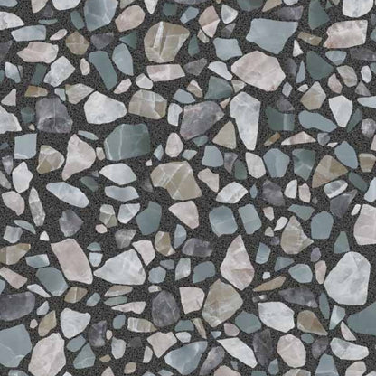 Versace GemStones Dark Shards Stone Look Porcelain Tile