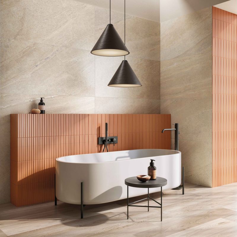 Flow Tangerine Decorative Tile