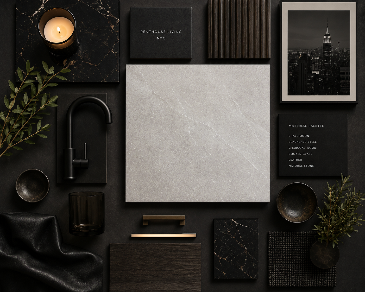 Shale Moon Stone Look Porcelain Tile