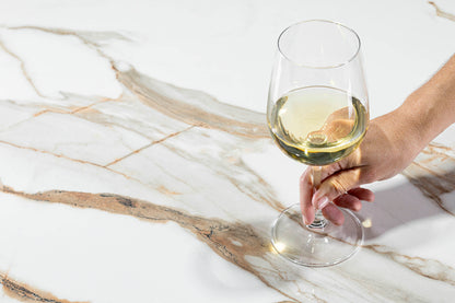 Porceluxe  Macchia Vecchia Gold Marble Look Porcelain Slab