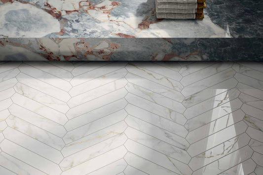 Versace Calacatta Lincoln Marble Look Porcelain Tile