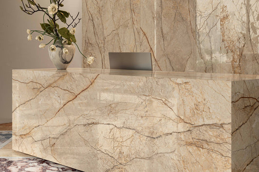 Versace Desert Storm Marble Look Porcelain Tile