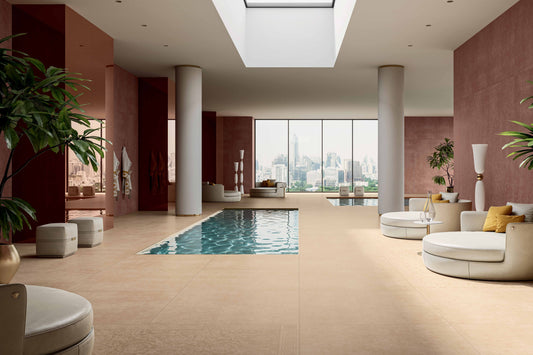 Versace Harmony Velvet Beige Porcelain Concrete Look