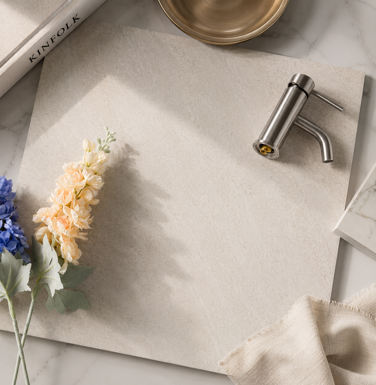 Lagoon Ivory Porcelain Tile