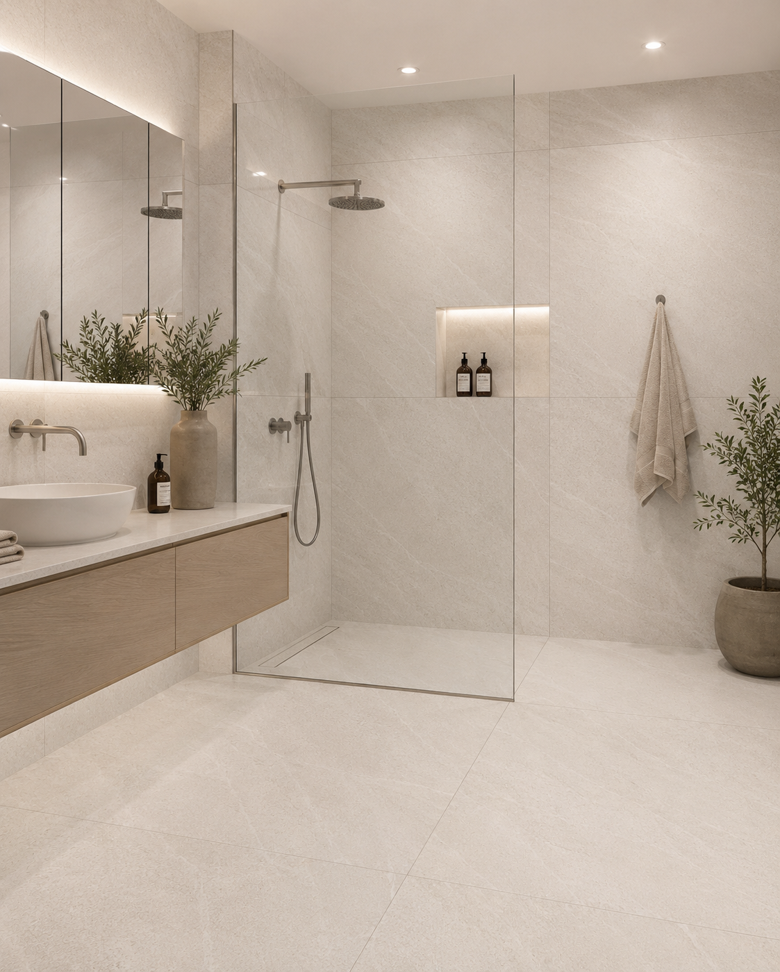 Lagoon Ivory Porcelain Tile