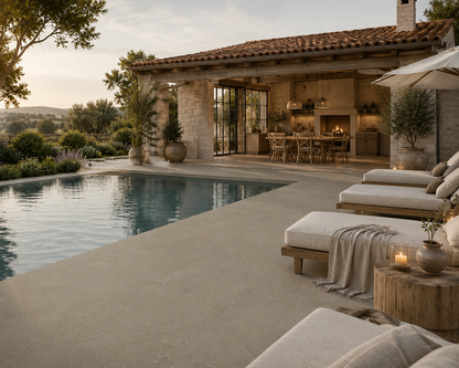 Mythe Greige Natural Stone Porcelain Tile