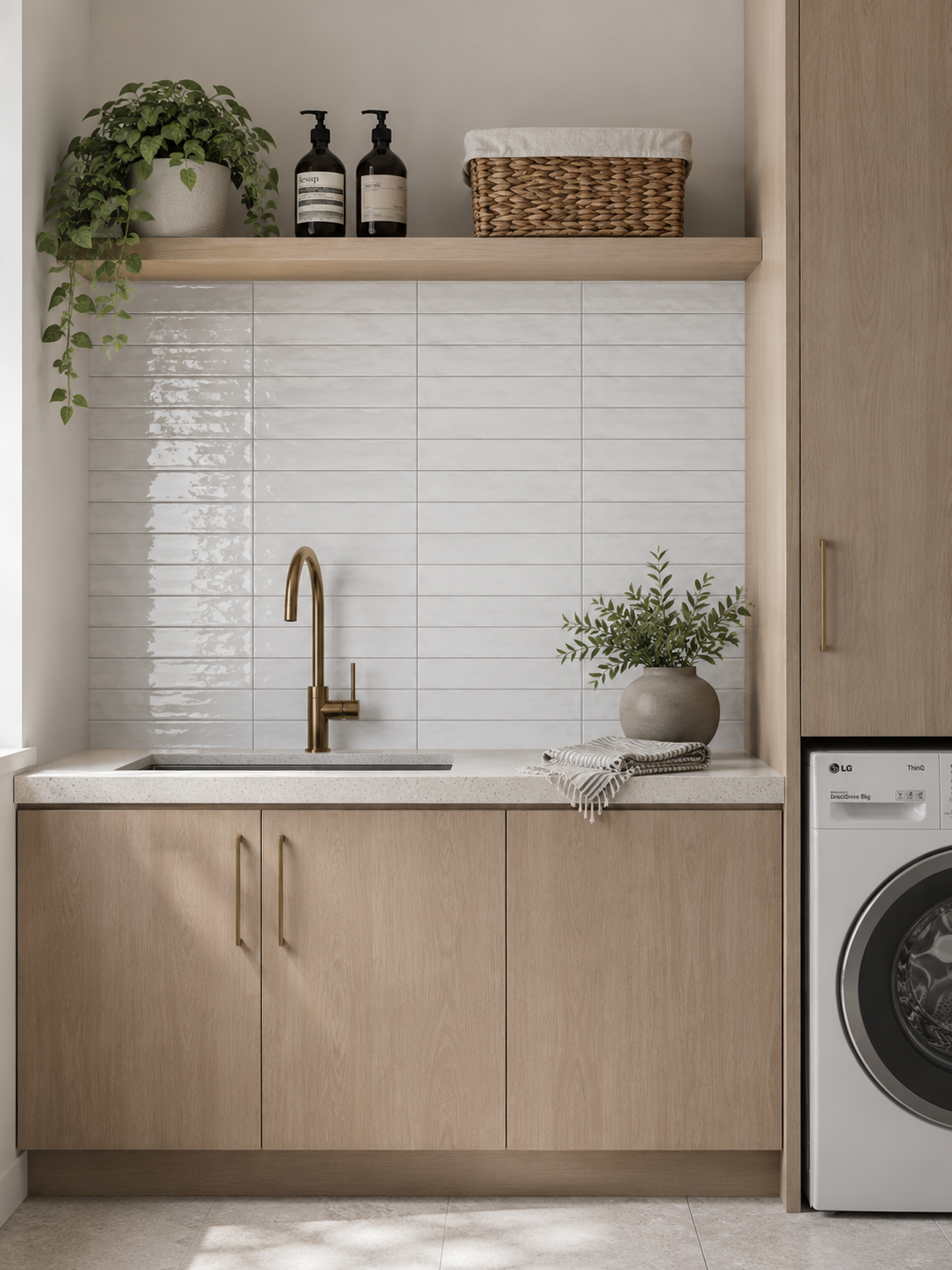 Hanoi White Gloss Subway Tile