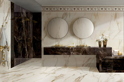 Versace Maximvs Calacatta Bright/Megabarocco Marble Look Porcelain Tile