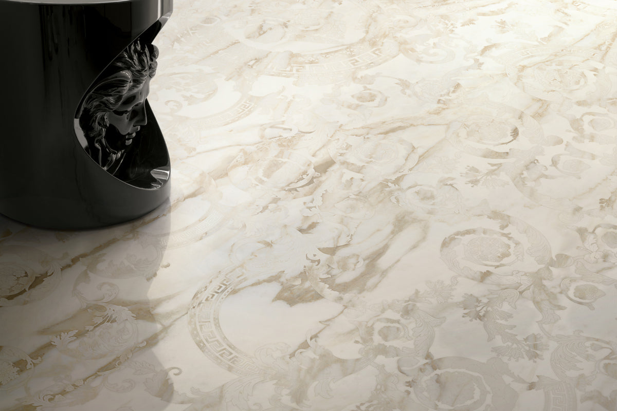 Versace Maximvs Calacatta Bright/Megabarocco Marble Look Porcelain Tile