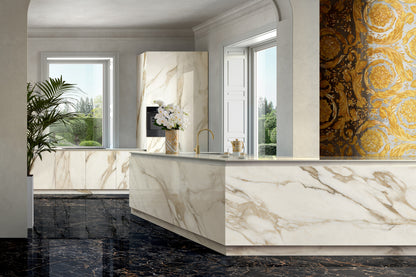 Versace Maximvs Calacatta Bright/Megabarocco Marble Look Porcelain Tile