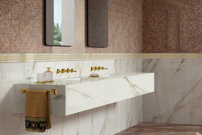 Versace Maximvs Rosa Venezia/Megabarocco Marble Look Porcelain Tile