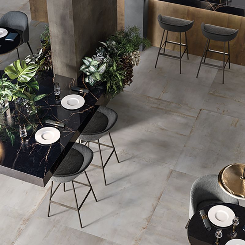 Rebel Silver Metal Look Porcelain Tile