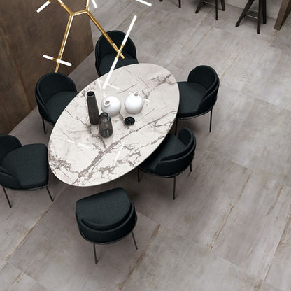 Rebel Silver Metal Look Porcelain Tile