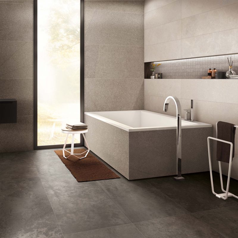 Hyper Taupe Concrete Look Porcelain Tile