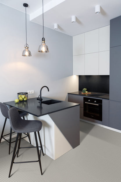 Aqualuxe Penny Black Matte Mosaic Tile