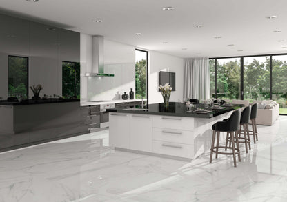 Porceluxe Absolute White Marble Look Porcelain Slab