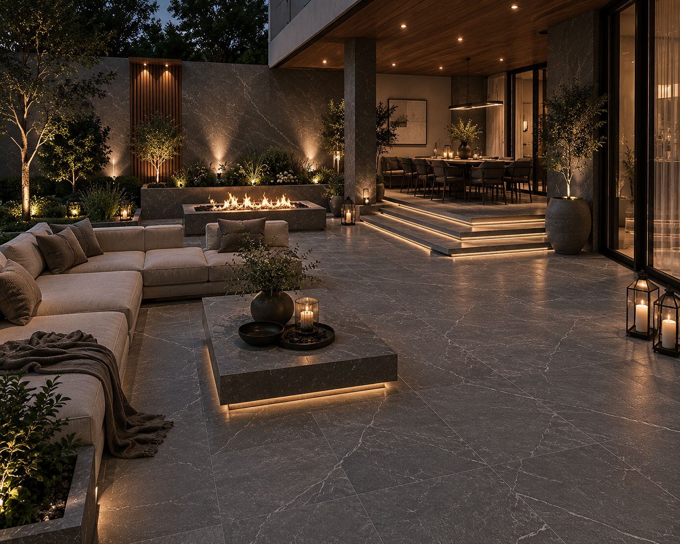 Shale Ash Natural Stone Porcelain Tile