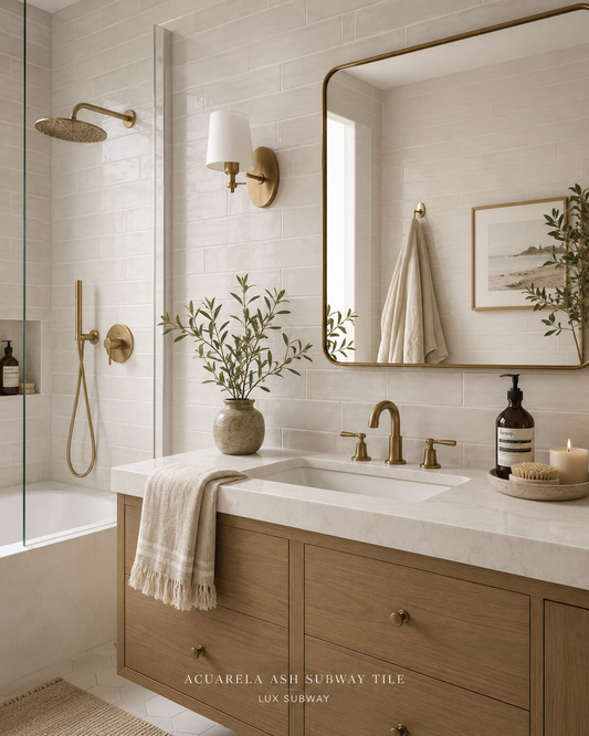Acuarela Ash Subway Tile