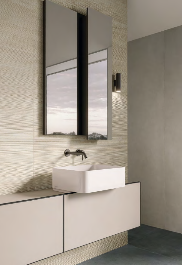 Travertini Bianco Cross Cut Natural Stone Porcelain Tile