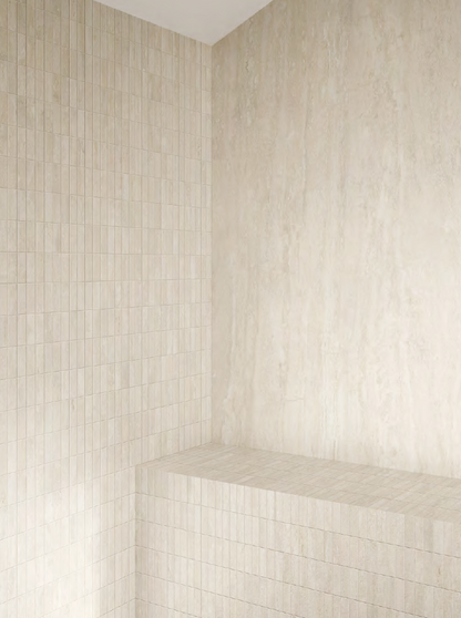 Travertini Bianco Vein Cut Natural Stone Porcelain Tile