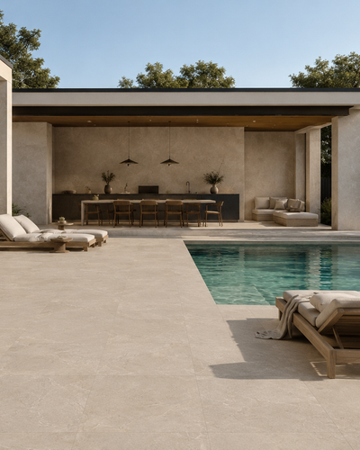 Arcadia Beige Natural Stone Porcelain Tile