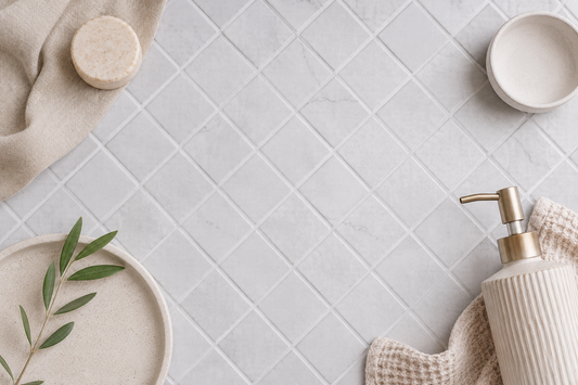 Aqualuxe Penta Greige Matt Mosaic