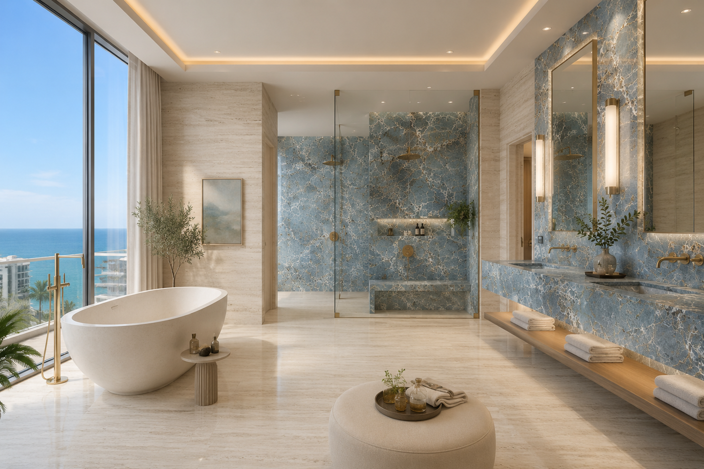 Porceluxe Amazonite Stone Look Porcelain Slab