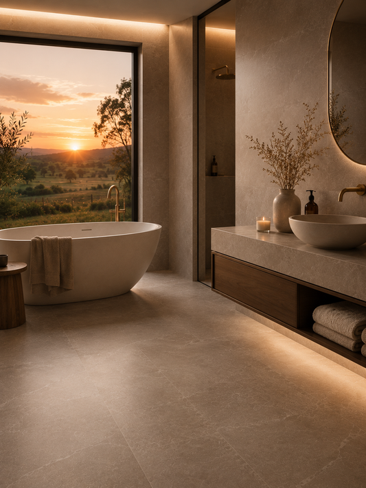 Ardesia Taupe Natural Stone Porcelain Tile