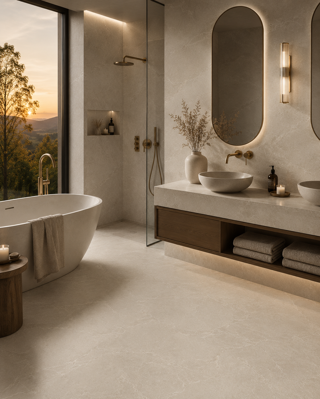 Ardesia Beige Natural Stone Porcelain Tile
