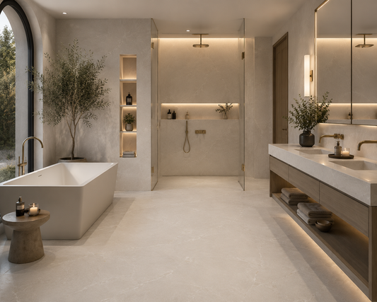 Ardesia Bianco Natural Stone Porcelain Tile
