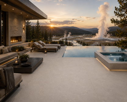 Ardesia Bianco Natural Stone Porcelain Tile