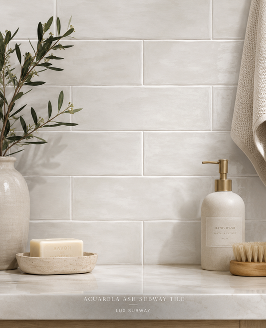 Acuarela Ash Subway Tile