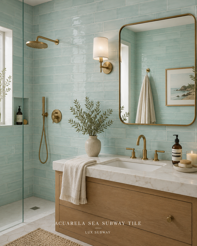 Acuarela Sea Decorative Tile