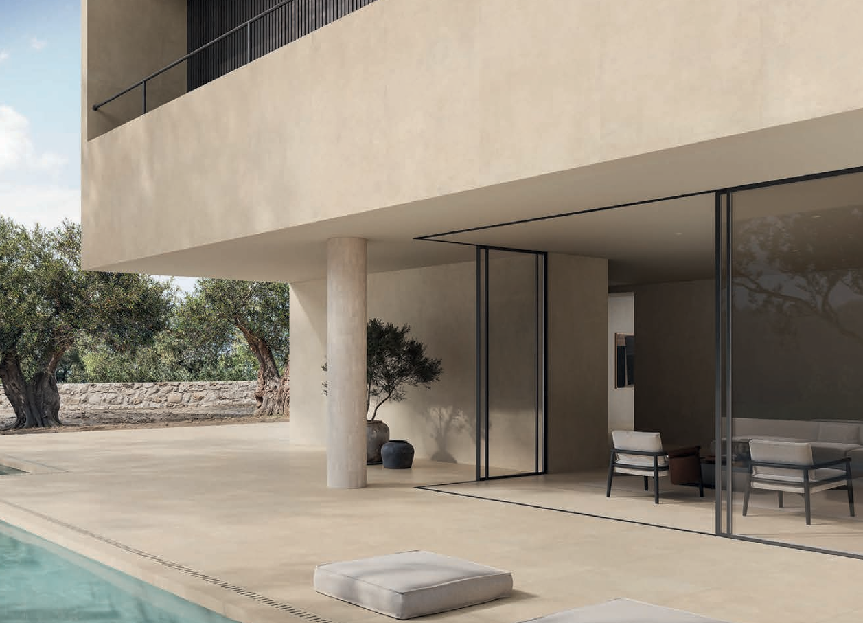 Concrete Clay Porcelain Concrete Look Tile