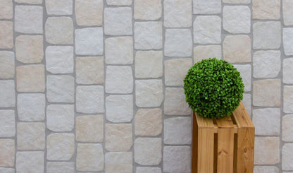 Country Cobble Stone Bone Porcelain Stone Look