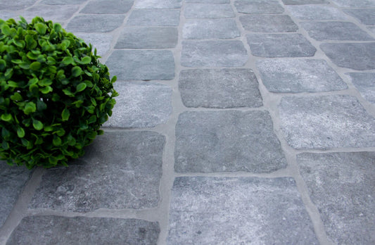 Country Cobble Stone Gris Porcelain Stone Look