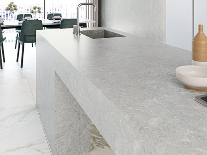 Porceluxe Borgogna Silver Marble Look Porcelain Slab