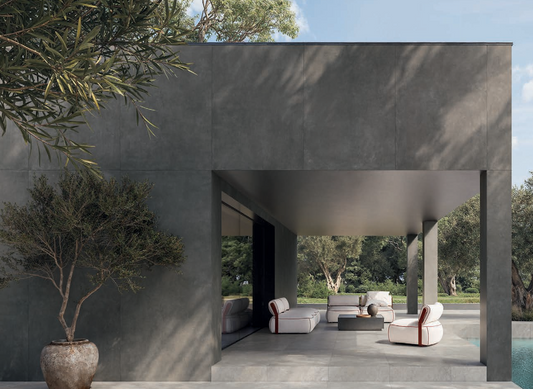 Concrete Dark Porcelain Concrete Look Tile