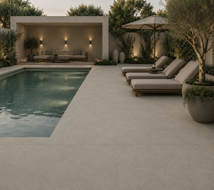 Natural Flax Stone Look Porcelain Tile