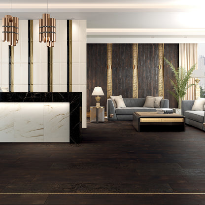 Versace Eterno Carbon/Carbon Patchwork/Carbon Barocco/Carbon Intereccio Timber Look Porcelain Tile