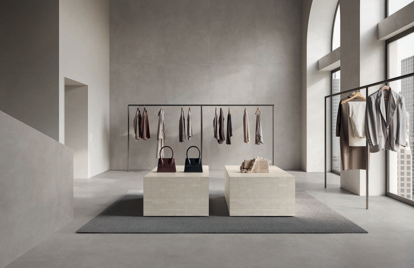 Concrete Grey Porcelain Concrete Look Tile