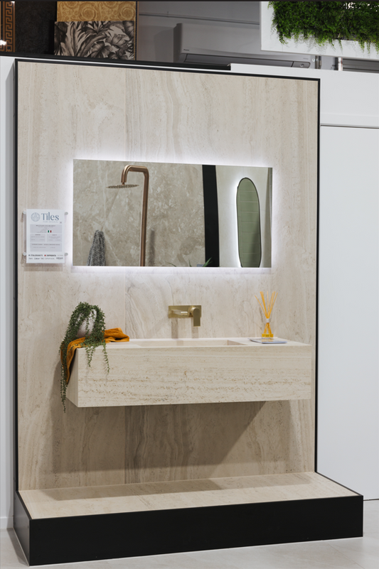 Navona Bone Vein Cut Natural Stone Porcelain Tile