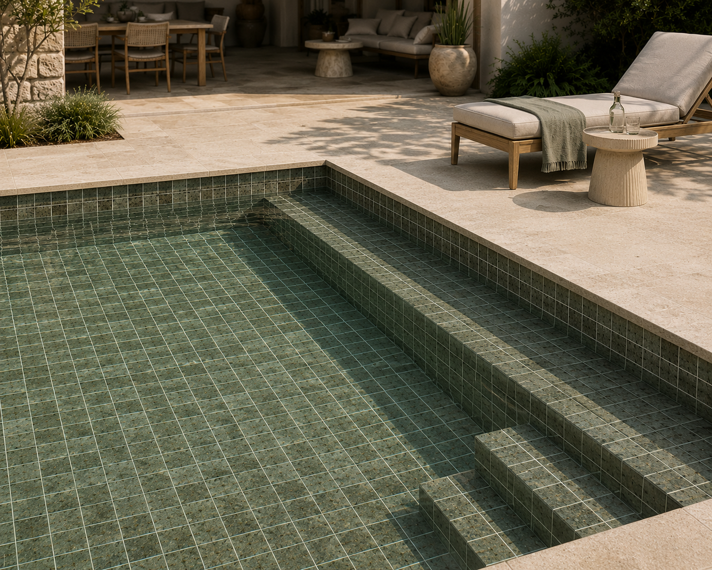 Aqualuxe Penta Bali Stone Matte Mosaic Tile